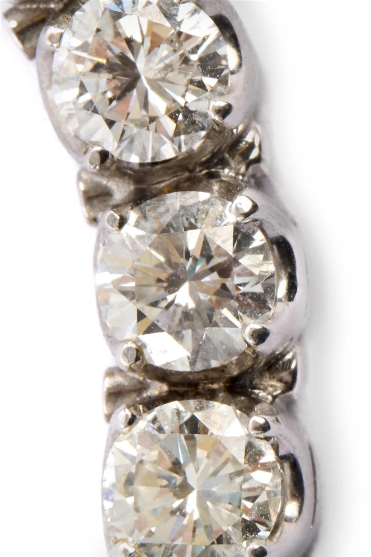 14K WHITE GOLD 11.5CTS DIAMOND NECKLACE - Image 4