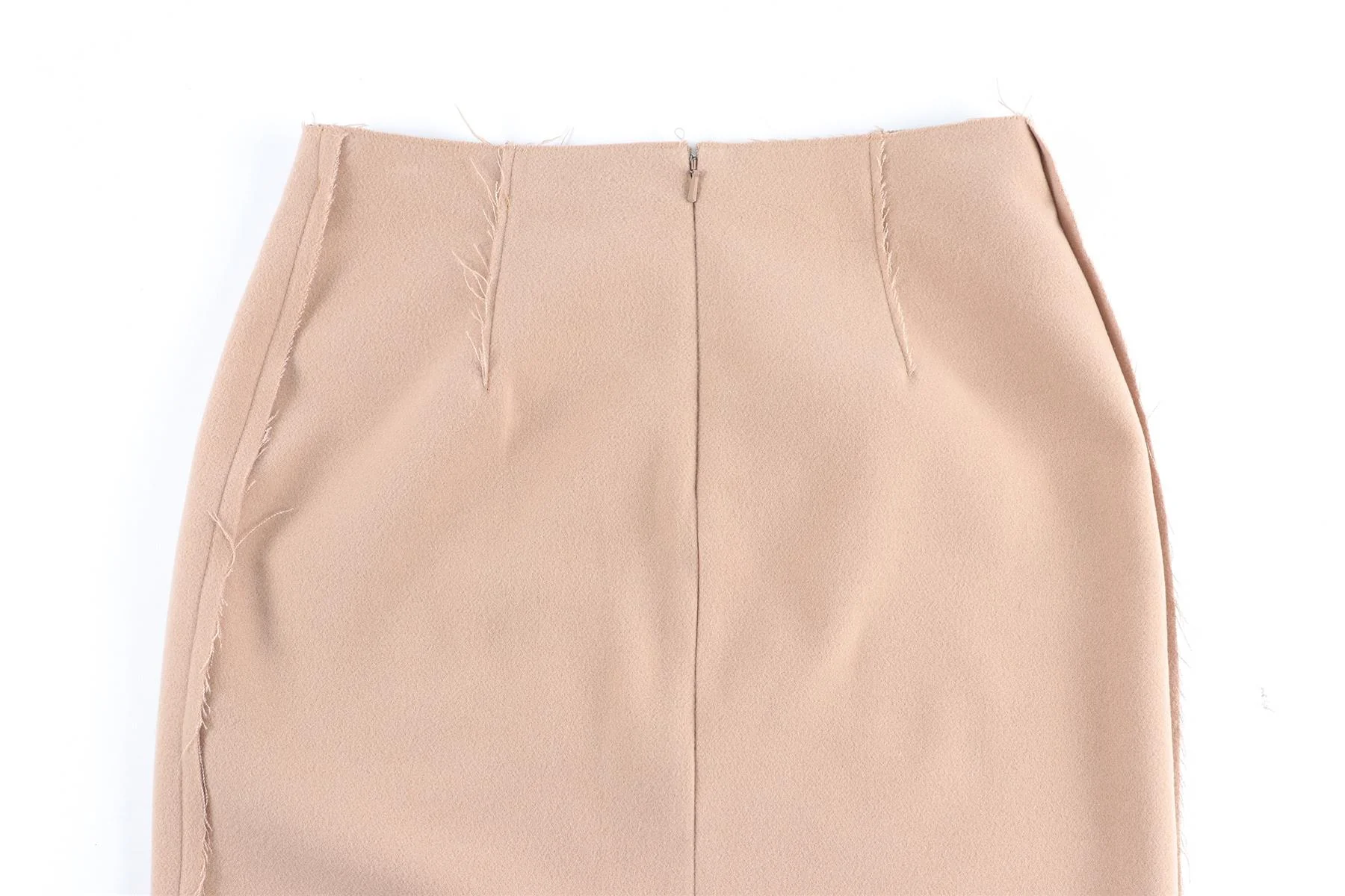 16ARLINGTON TAN FELT MINI SKIRT US 2 UK 6 - Image 5
