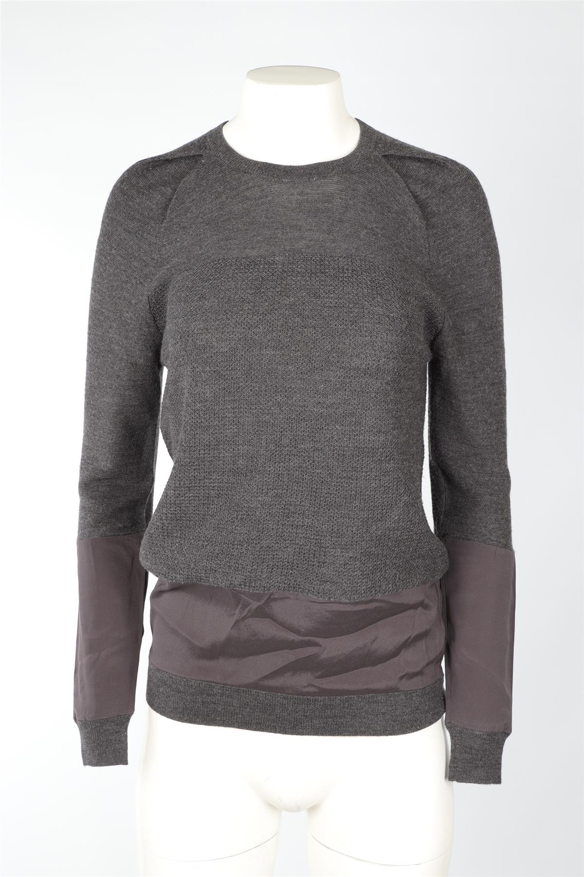 3.1 PHILIP LIN GREY WOOL JUMPER XSMALL - Image 2