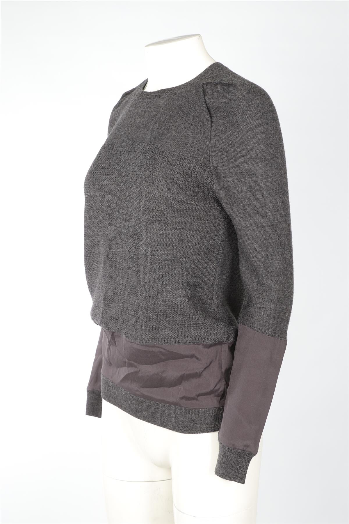 3.1 PHILIP LIN GREY WOOL JUMPER XSMALL - Image 3