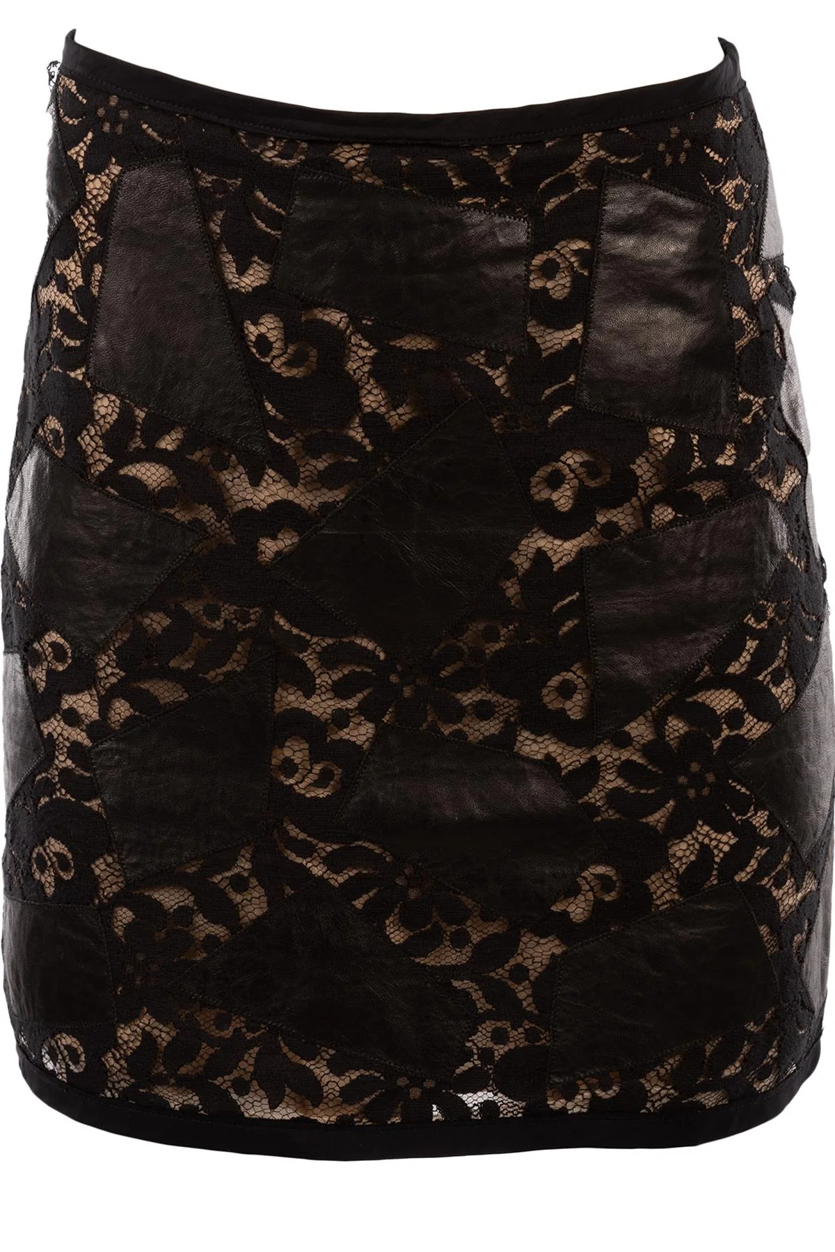 3.1 PHILLIP LIM BLACK LACE MINI SKIRT US 2 UK 6 - Image 2
