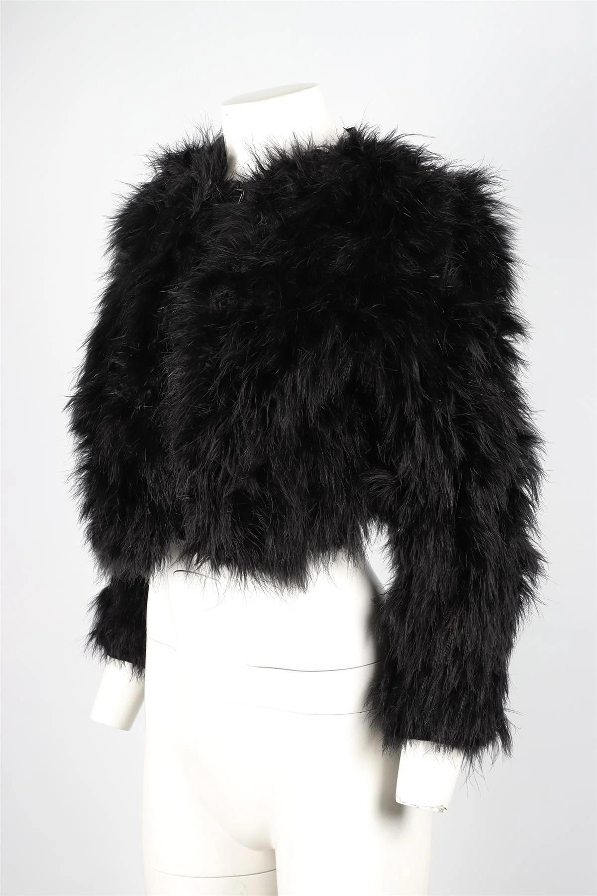 3.1 PHILLIP LIM BLACK SEQUIN AND FEATHER JACKET US 4 UK 8 - Image 7