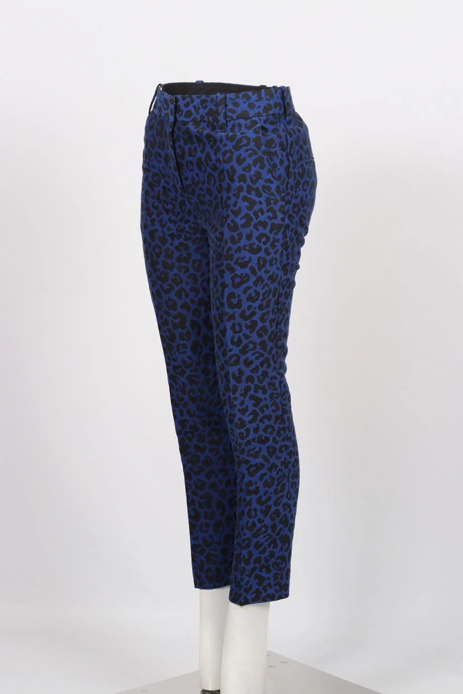 3.1 PHILLIP LIM COTTON BLEND STRAIGHT LEG PANTS US 0 UK 4 - Image 3
