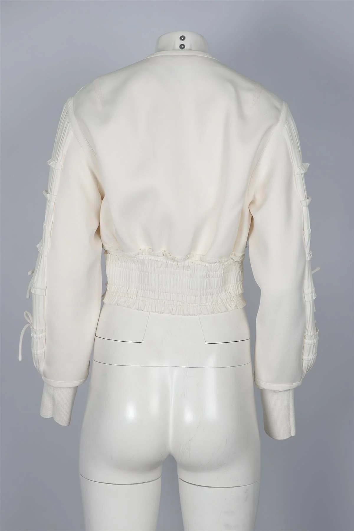 3.1 PHILLIP LIM IVORY CREPE JACKET US 2 UK 6 - Image 4