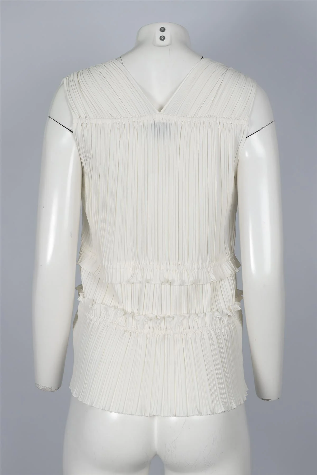3.1 PHILLIP LIM IVORY CREPE TOP US 2 UK 6 - Image 4
