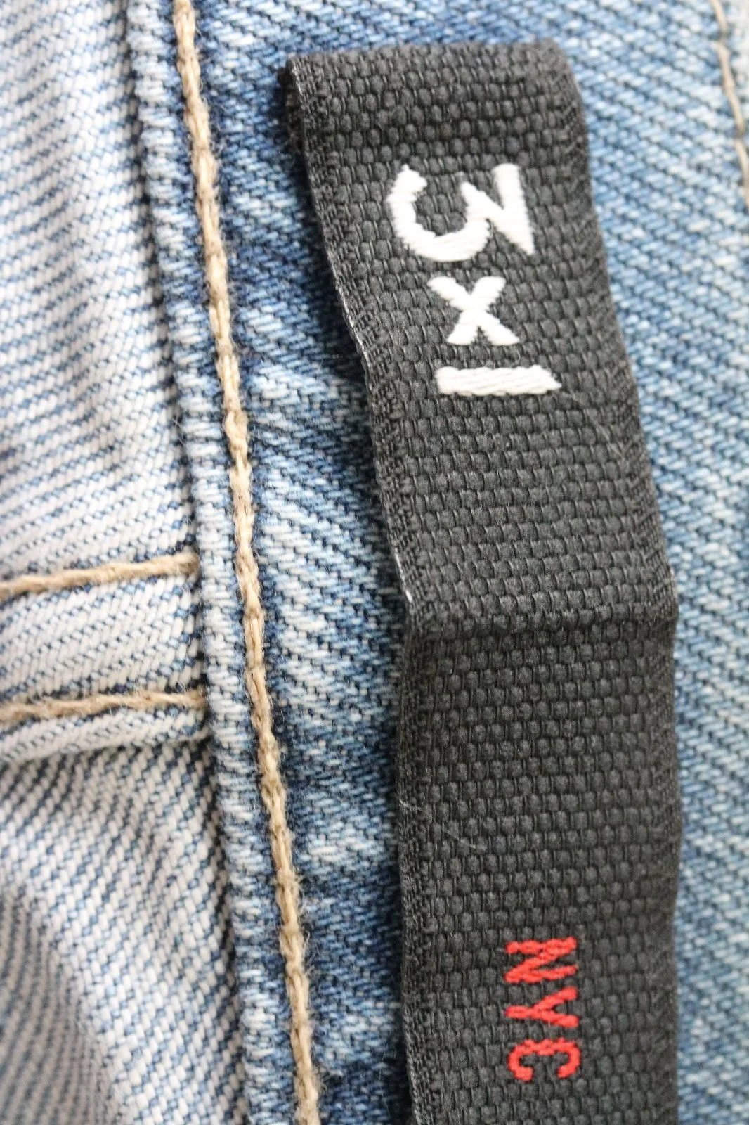 3X1 W3 HIGH RISE STRAIGHT AUTHENTIC CROP JEANS IN MEI W26 UK 8 - Image 7