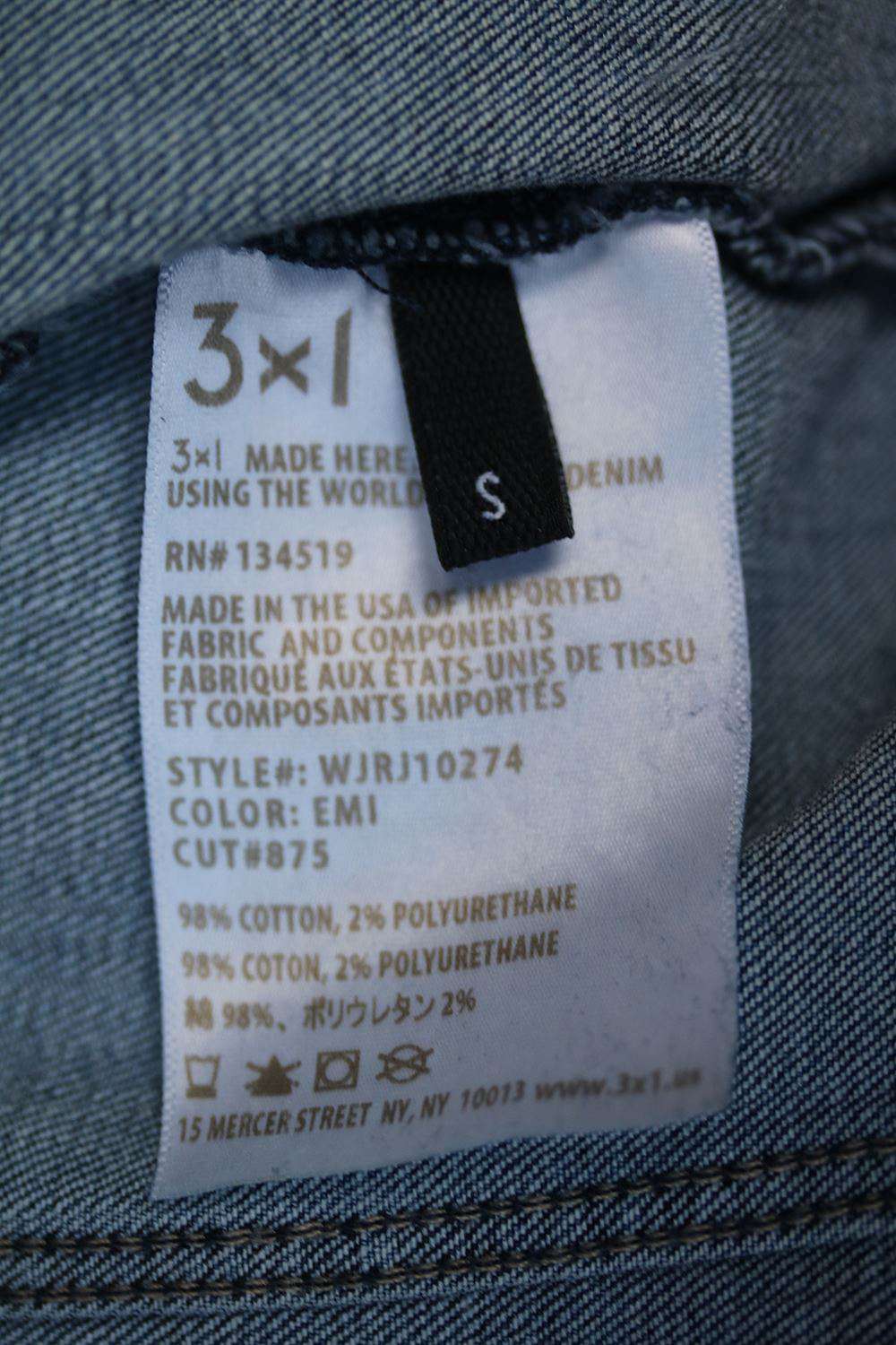 3X1 WJ CLASSIC EMBROIDERED DENIM JACKET IN EMI SMALL - Image 7
