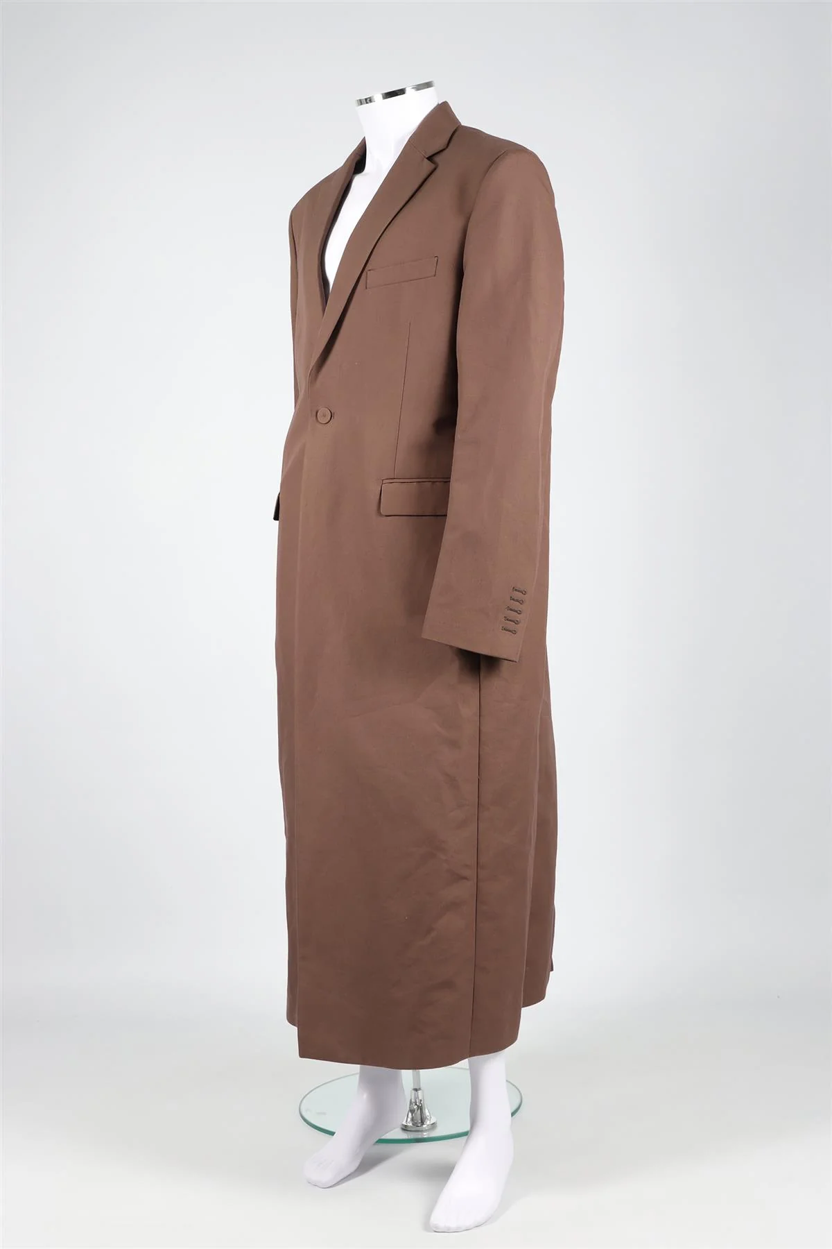 424 BROWN MEN'S COTTON COAT IT 52 UK 42 - Image 3