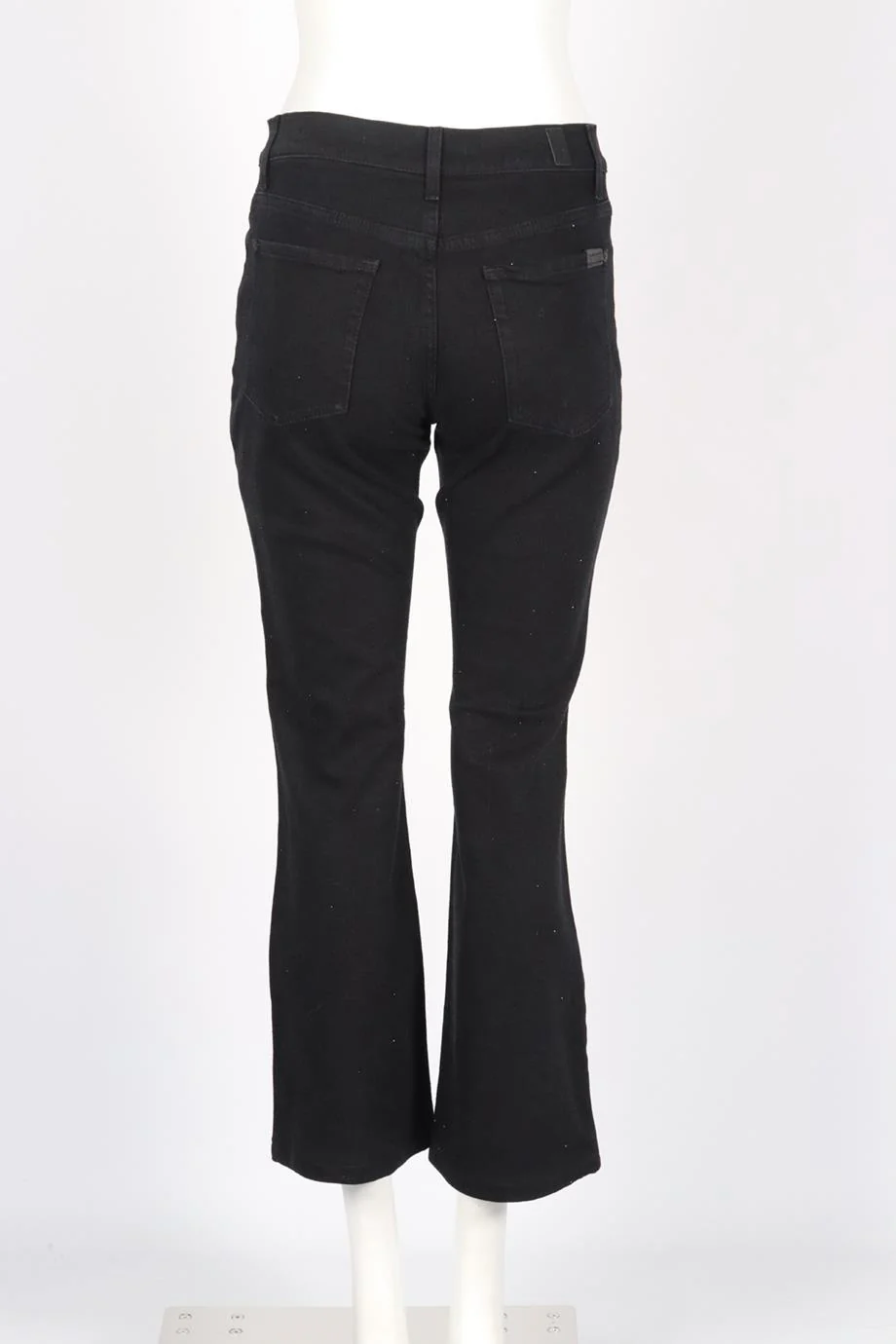 7 FOR ALL MANKIND EMBELLISHED HIGH RISE STRAIGHT LEG JEANS W27 UK 8-10 - Image 4