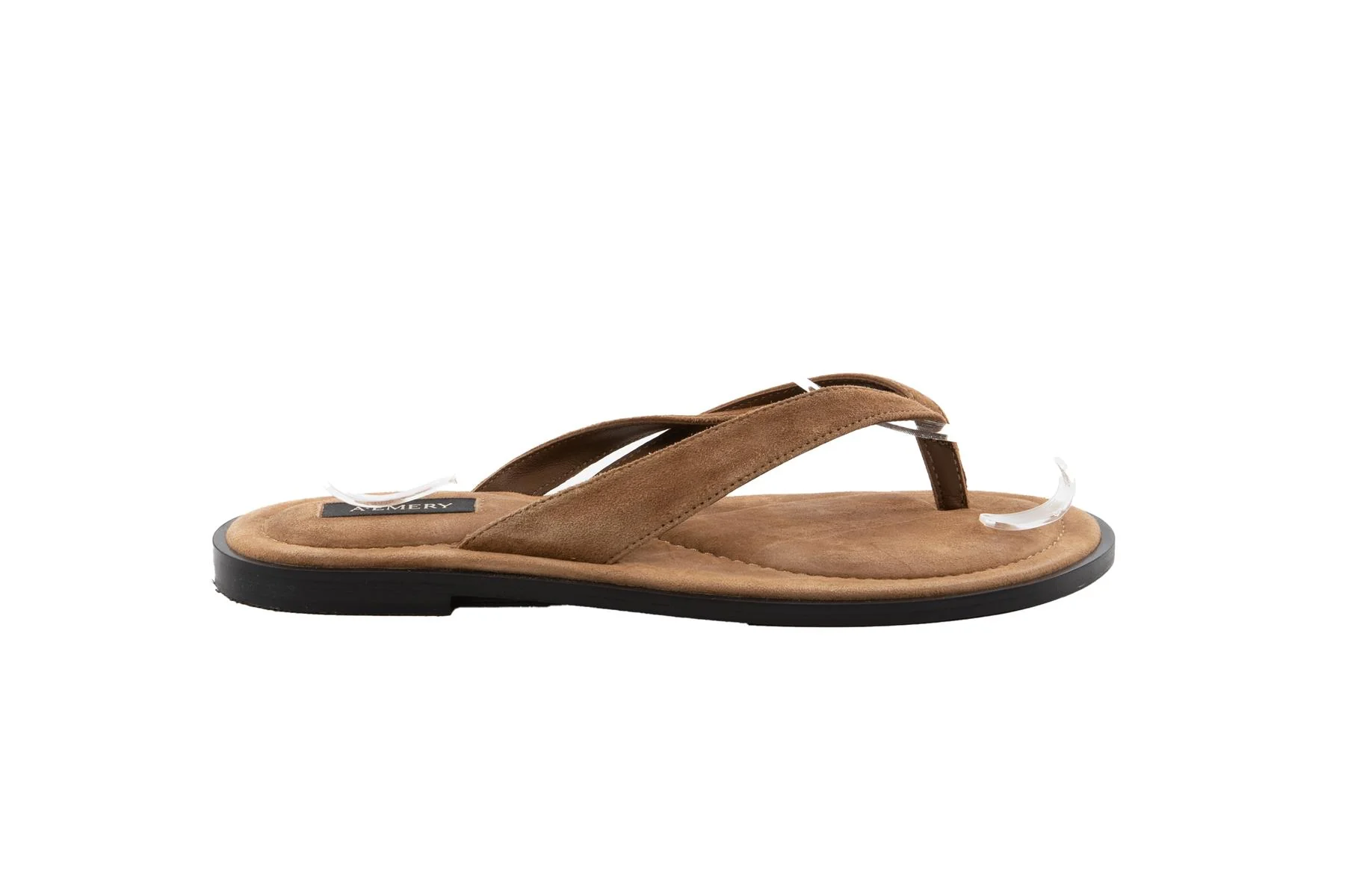 A.EMERY BROWN MORGAN SUEDE FLIP FLOPS EU 38 UK 5 US 8 - Image 2