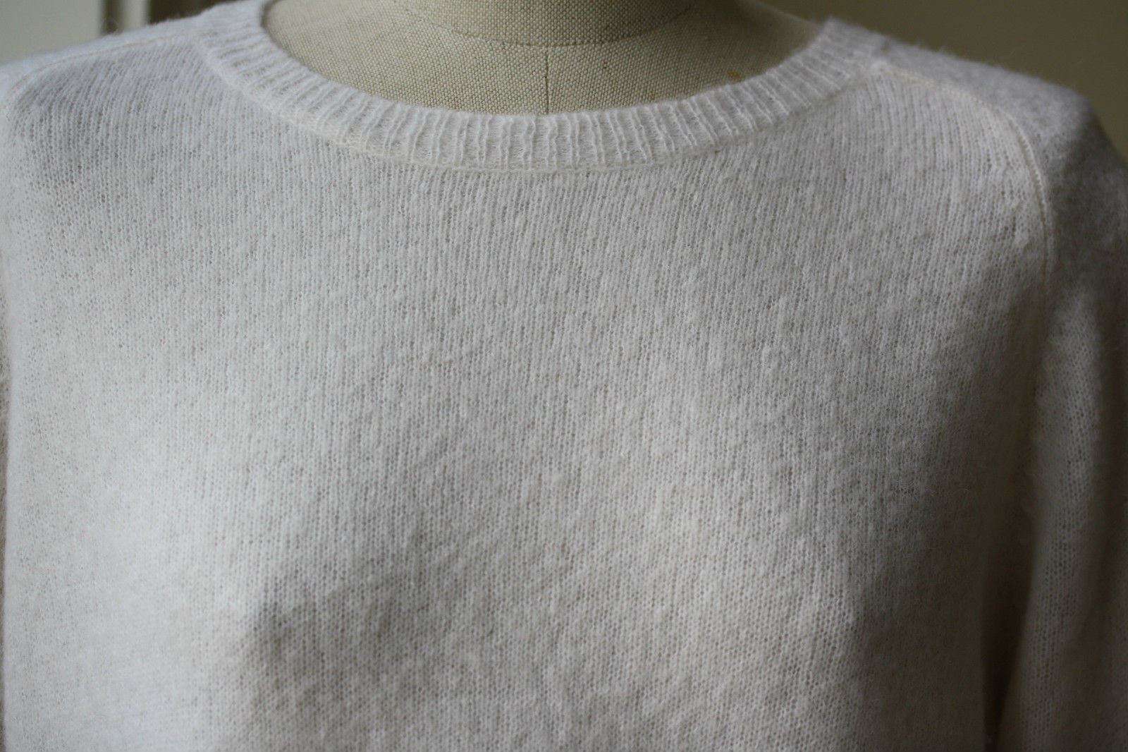 A.L.C. ALICE CREAM BLACK BOATNECK SWEATER JUMPER MEDIUM - Image 9