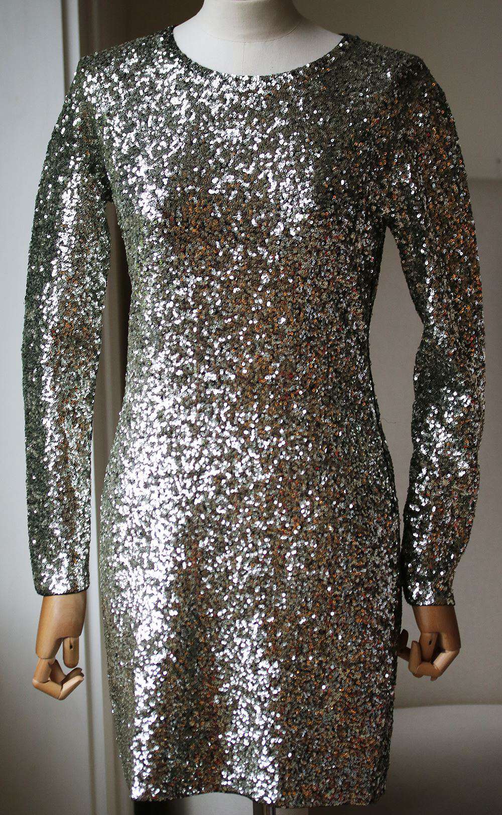 A.L.C. ALIYA SEQUIN EMBELLISHED MINI DRESS XSMALL - Image 3