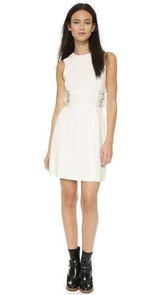 A.L.C. ANDERSON BUCKLE CREPE DRESS US 2 UK 6 - Image 4