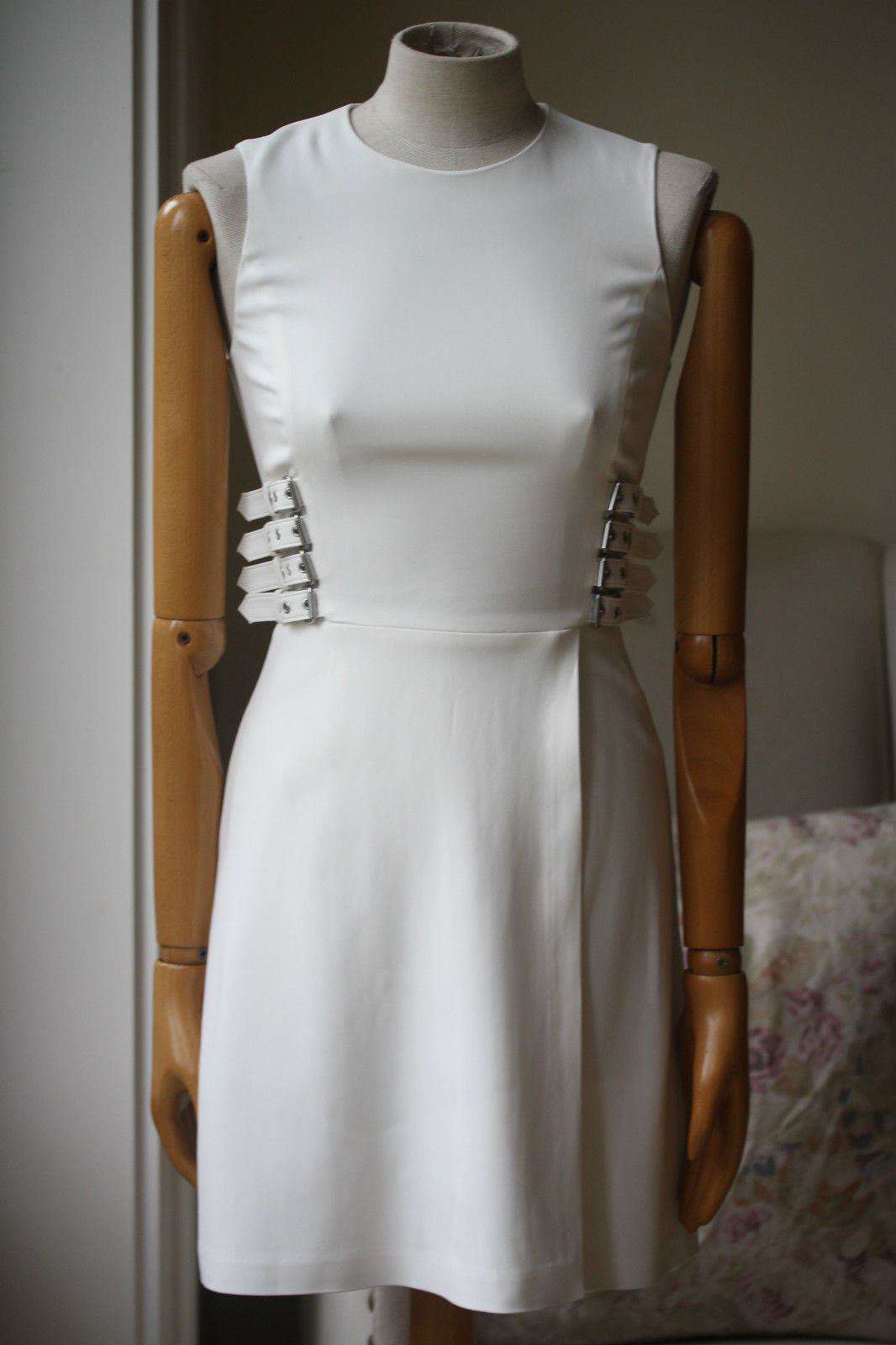 A.L.C. ANDERSON BUCKLE CREPE DRESS US 2 UK 6 - Image 5