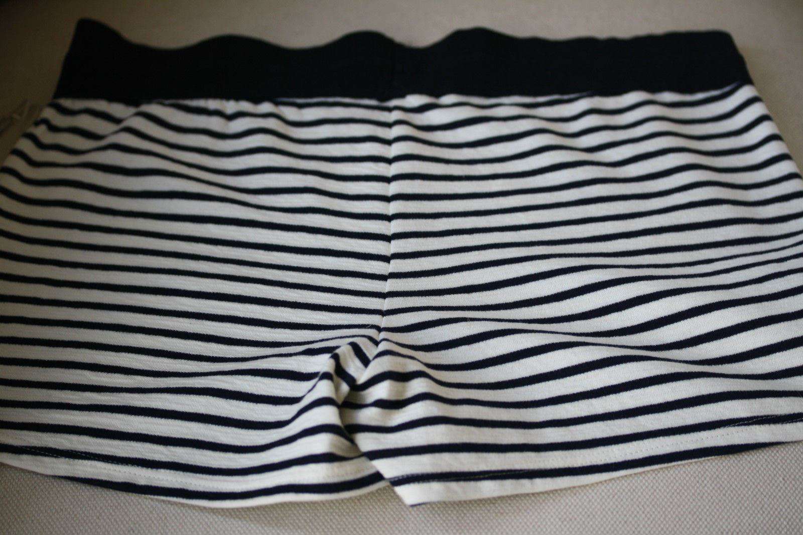 A.L.C. BENJI NAVY & WHITE STRIPED MINI SHORTS XS - Image 4