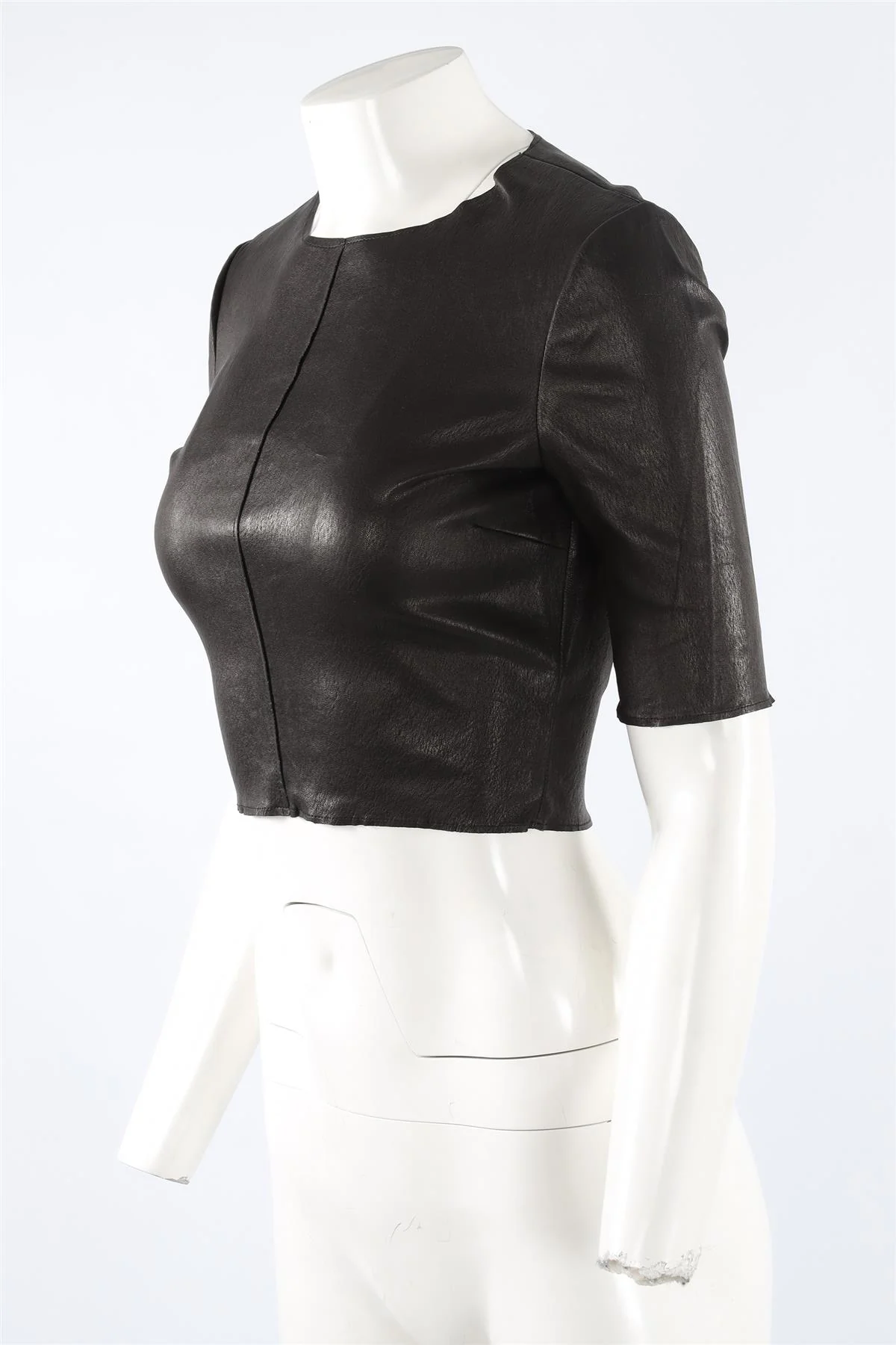 A.L.C. BLACK LEATHER TOP SMALL - Image 3