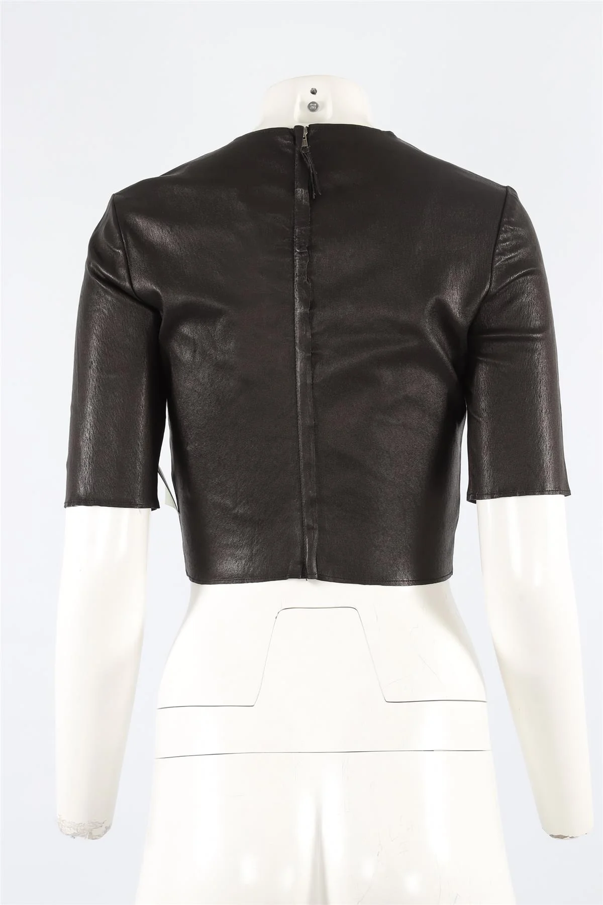 A.L.C. BLACK LEATHER TOP SMALL - Image 4