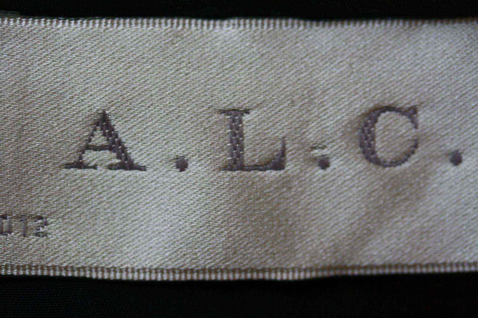 A.L.C. BLACK WASHED SILK ELLE ZIP FRONT TOP SMALL - Image 4