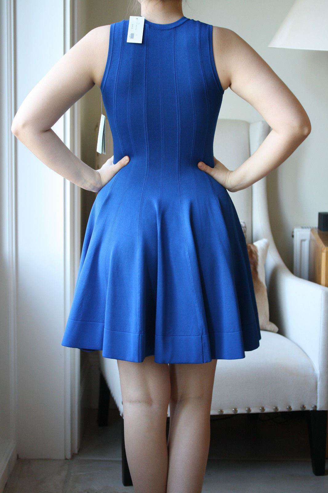 A.L.C. BLUE PETERSON FLARED DRESS XS - Image 2