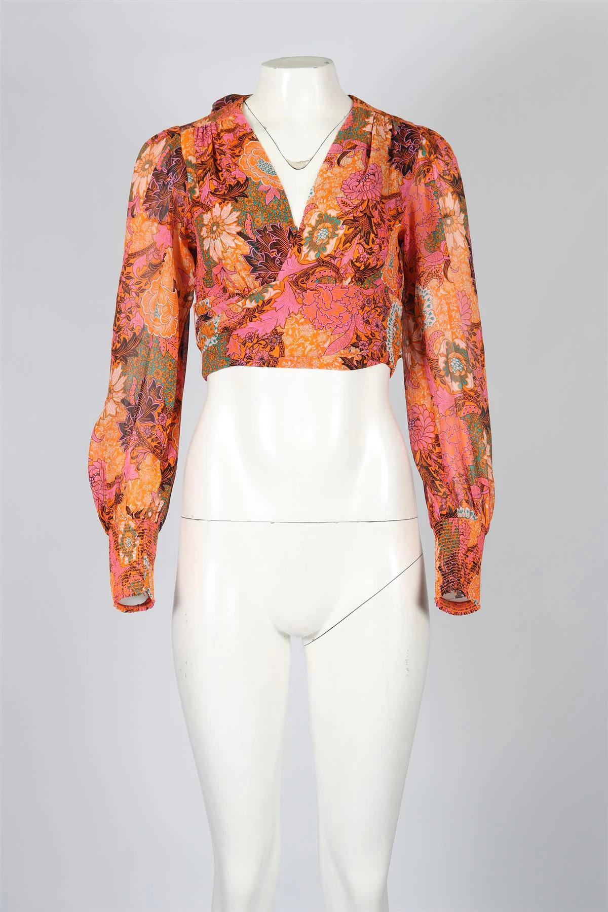 A.L.C. CROPPED SILK TOP US 6 UK 10 - Image 2
