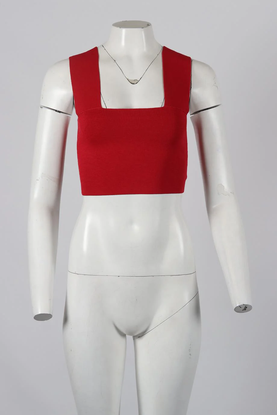 A.L.C. CROPPED STRETCH KNIT TOP SMALL - Image 2