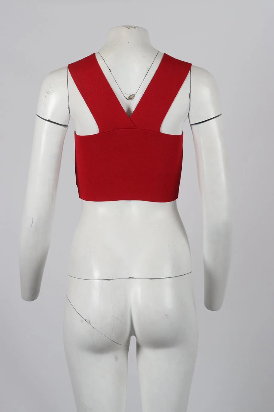 A.L.C. CROPPED STRETCH KNIT TOP SMALL - Image 4