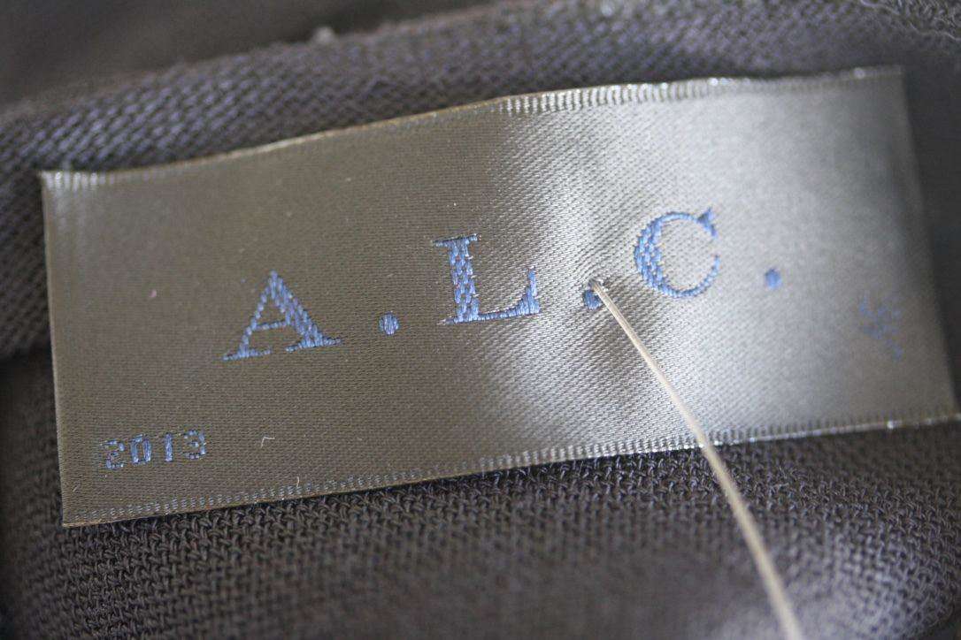 A.L.C. CURIL LEATHER PANEL DRESS US 4 UK 8 - Image 12
