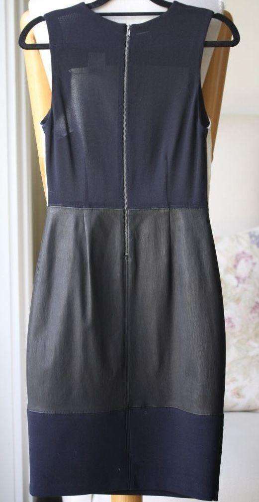 A.L.C. CURIL LEATHER PANEL DRESS US 4 UK 8 - Image 5