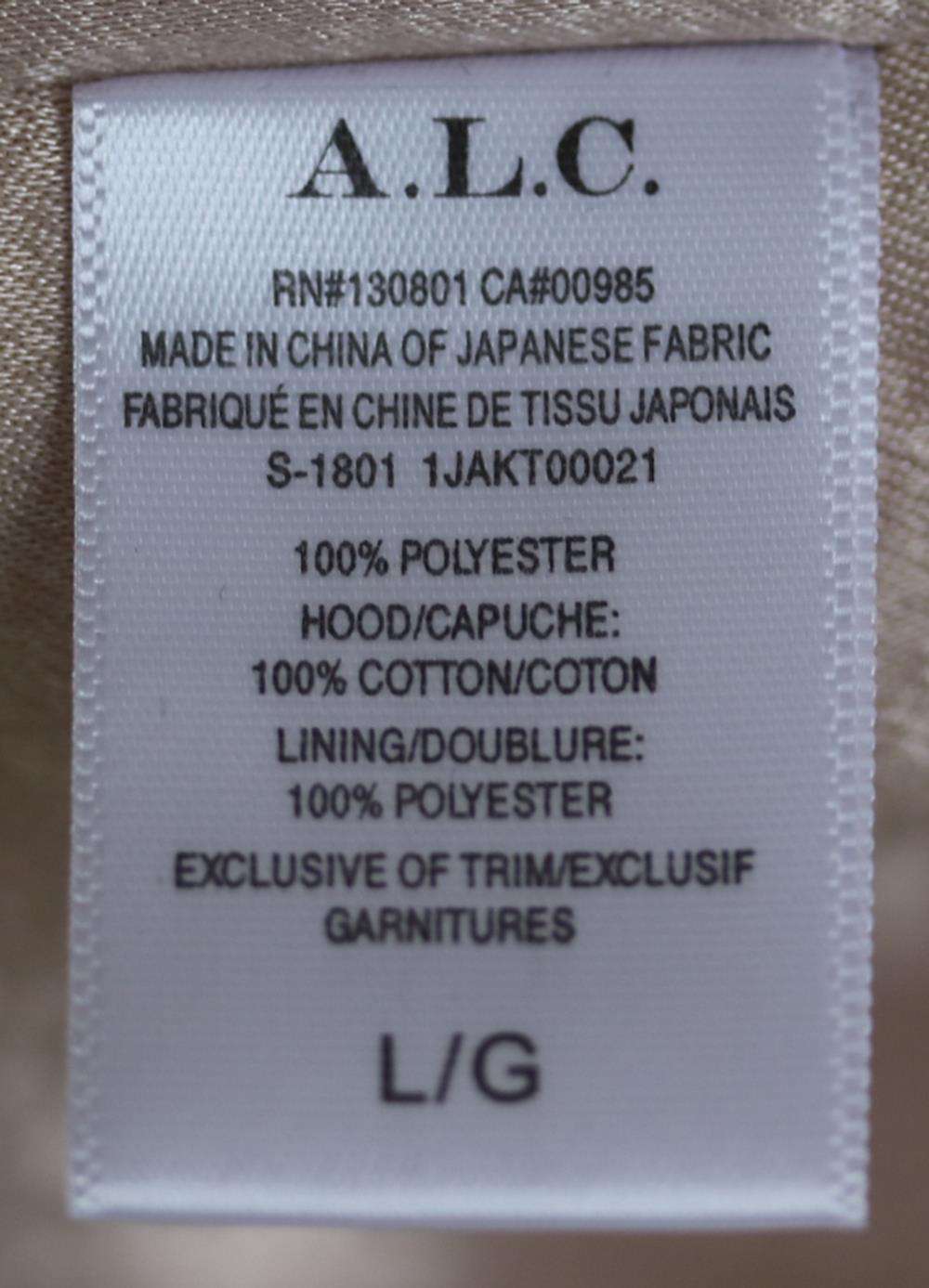 A.L.C. EDISON SATIN BOMBER JACKET LARGE - Image 6