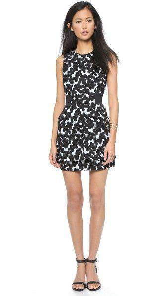 A.L.C. FRANKIE BLURRED FLORAL PRINT DRESS US 2 UK 6 - Image 2