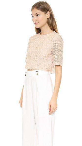 A.L.C. FREMONT BEIGE CROCHET TOP SMALL - Image 6