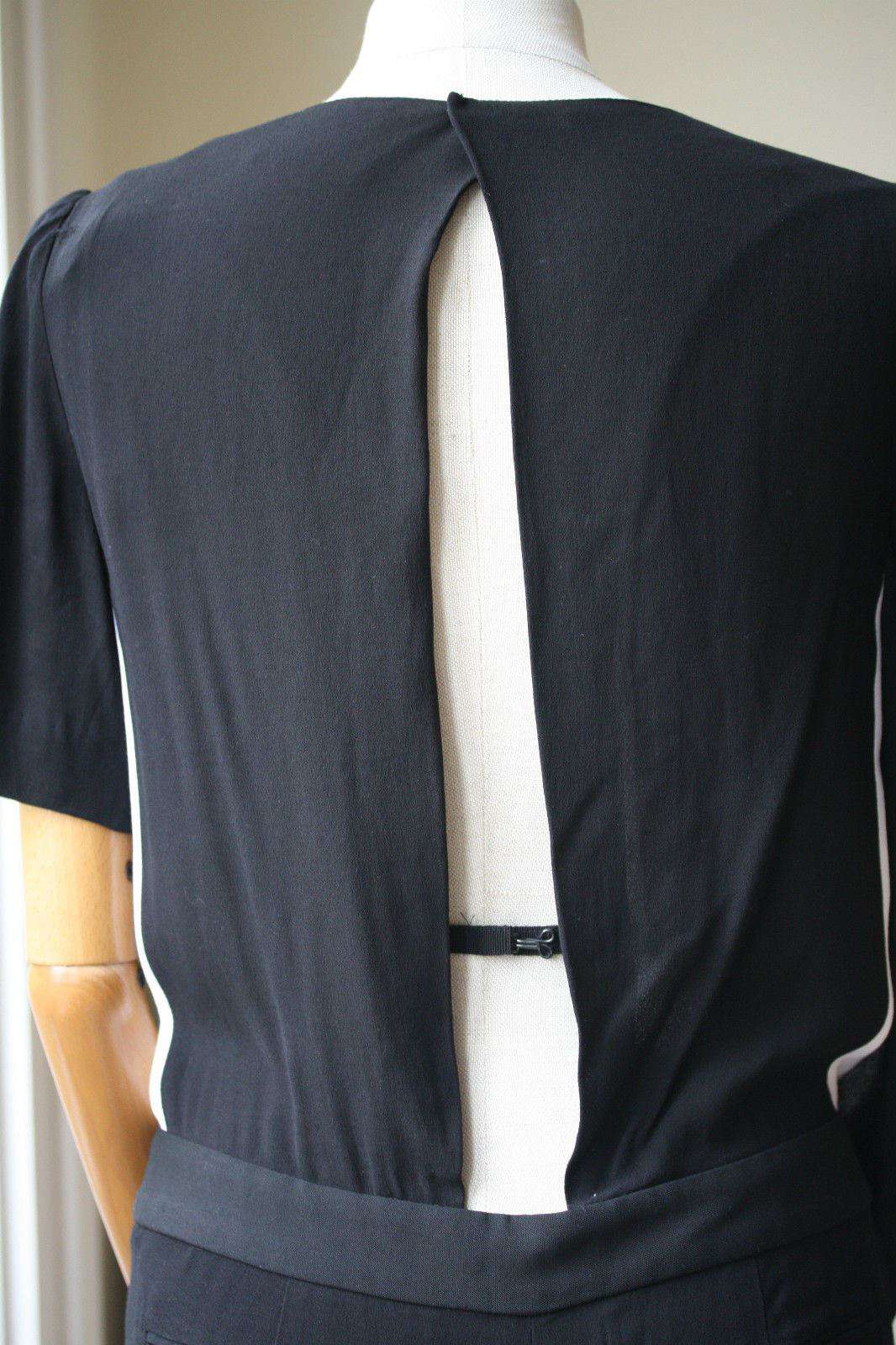 A.L.C. HARLAN BLACK CREPE JUMPSUIT US 4 UK 8 - Image 5