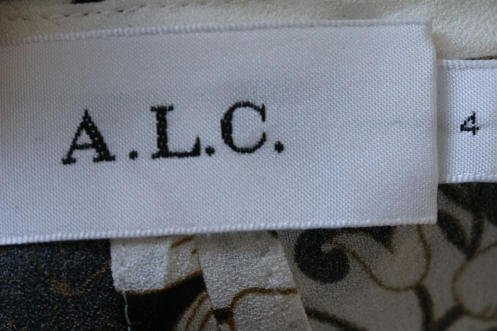 A.L.C. HARLAN FLORAL SILK CREPE MAXI DRESS US 4 UK 8 - Image 7