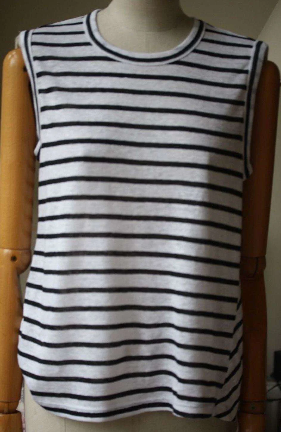 A.L.C. HARPER TWISTED CUTOUT BACK STRIPED TANK TOP SMALL - Image 5