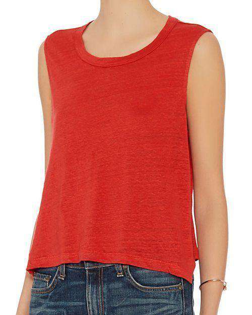 A.L.C. INES HIGH-LOW CROPPED TANK TOP SMALL