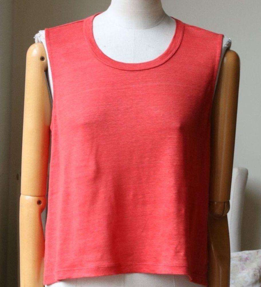 A.L.C. INES HIGH-LOW CROPPED TANK TOP SMALL - Image 7