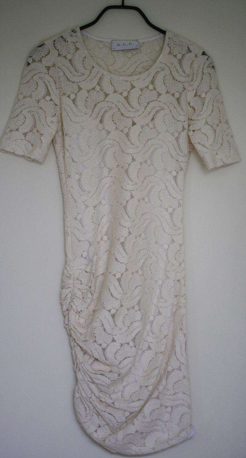 A.L.C. JAGGER COTTON-BLEND LACE DRESS US 4 UK 8 - Image 2
