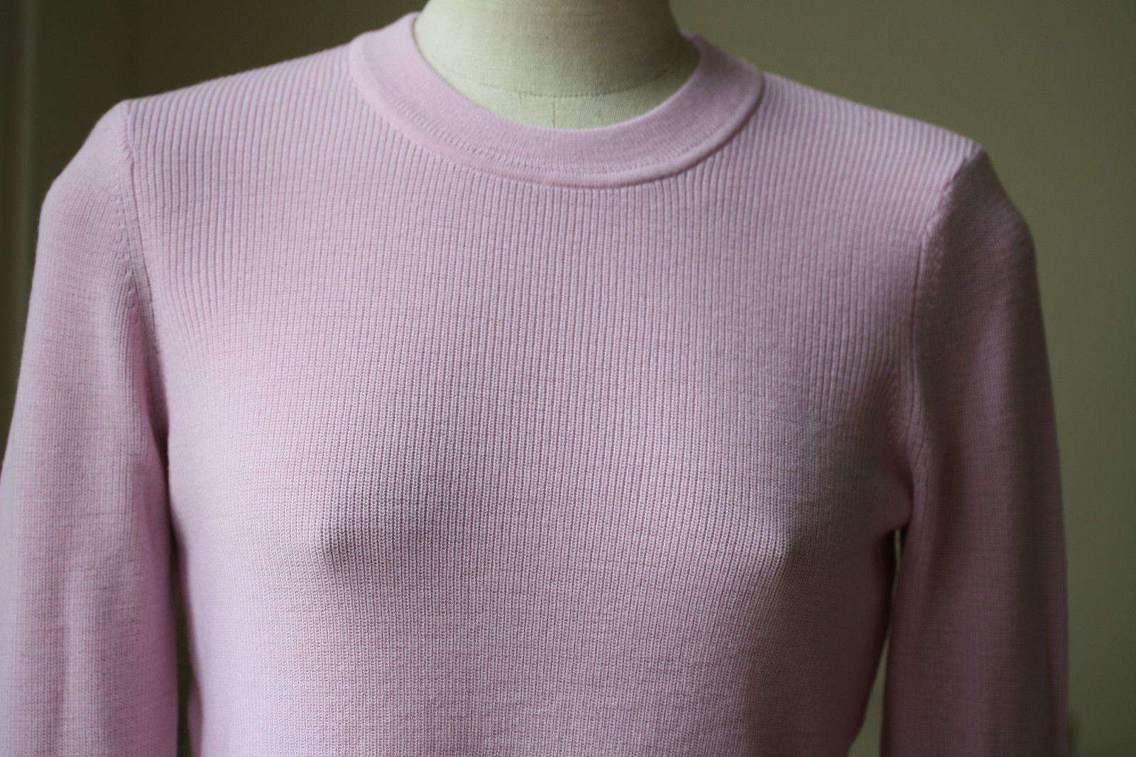 A.L.C. JAYNE SIDE SLIT PINK SWEATER SMALL - Image 4