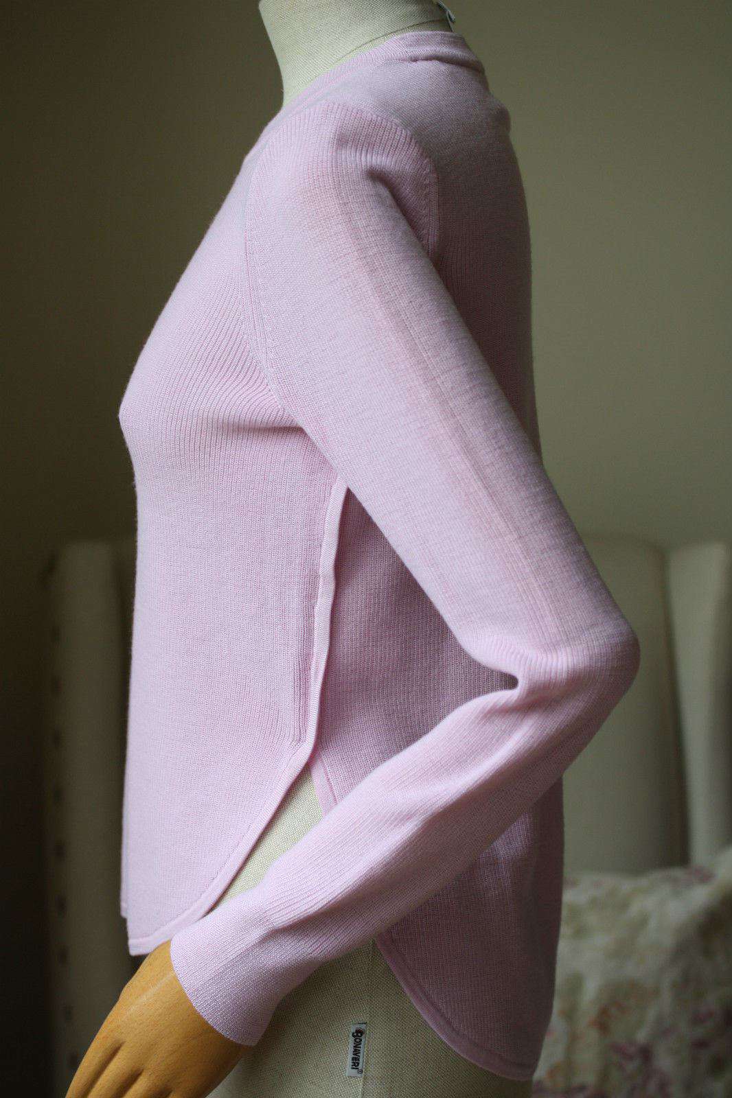 A.L.C. JAYNE SIDE SLIT PINK SWEATER SMALL - Image 5