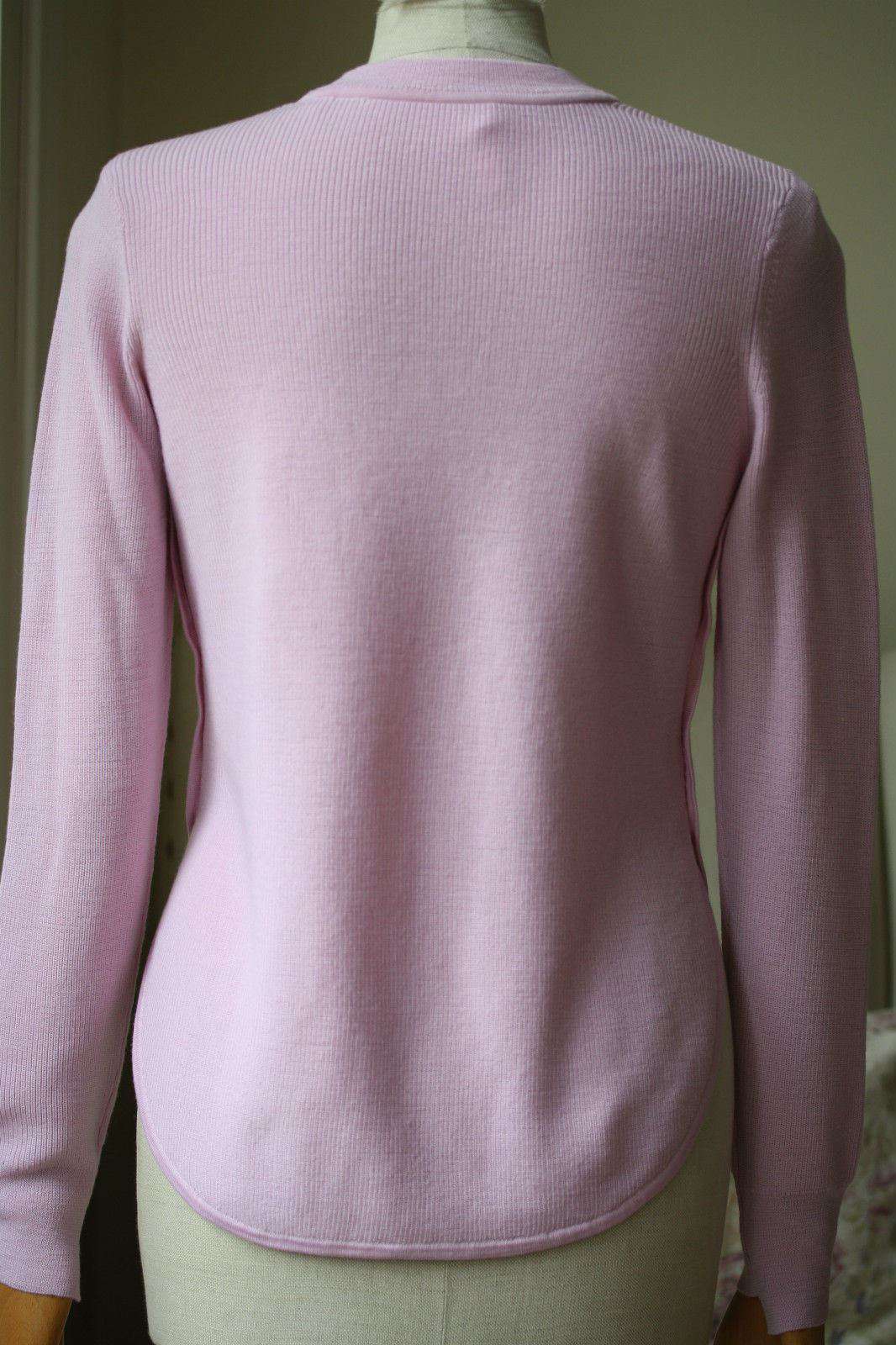 A.L.C. JAYNE SIDE SLIT PINK SWEATER SMALL - Image 6