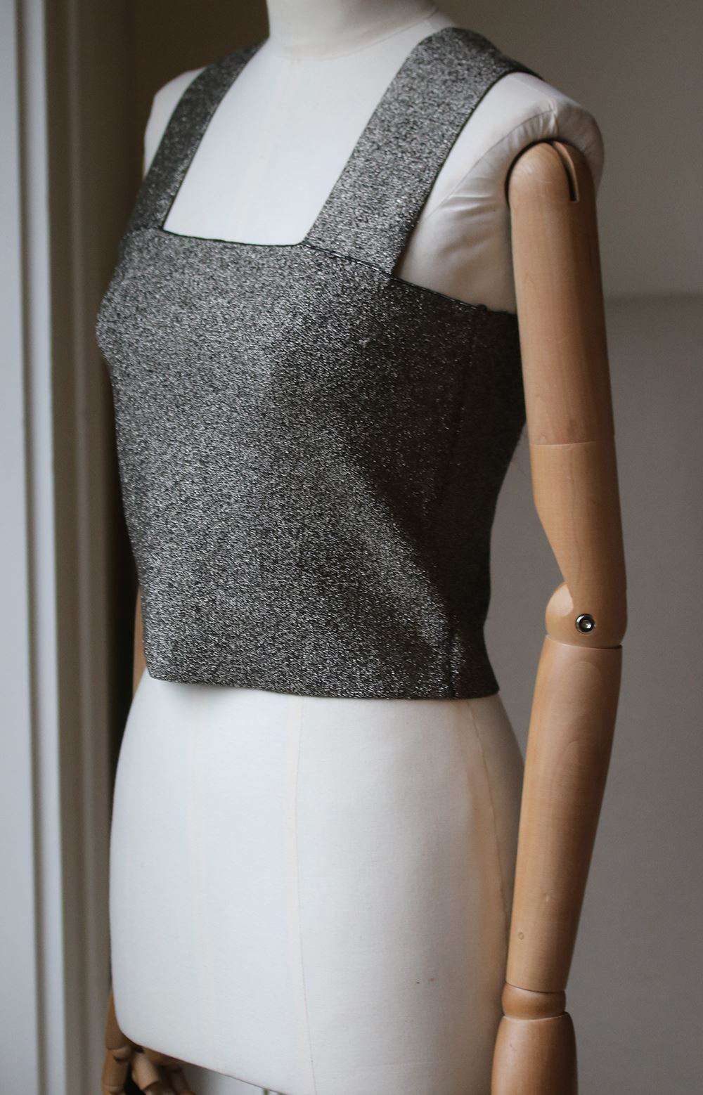 A.L.C. LIA METALLIC CROPPED TOP SMALL - Image 3