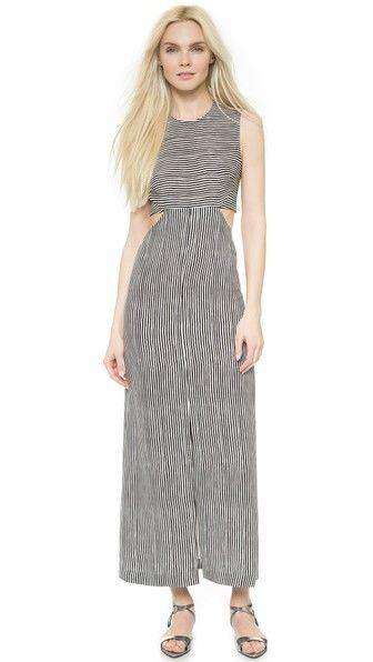 A.L.C. LORETTA CUT OUT STRIPE DRESS US 4 UK 8 - Image 2