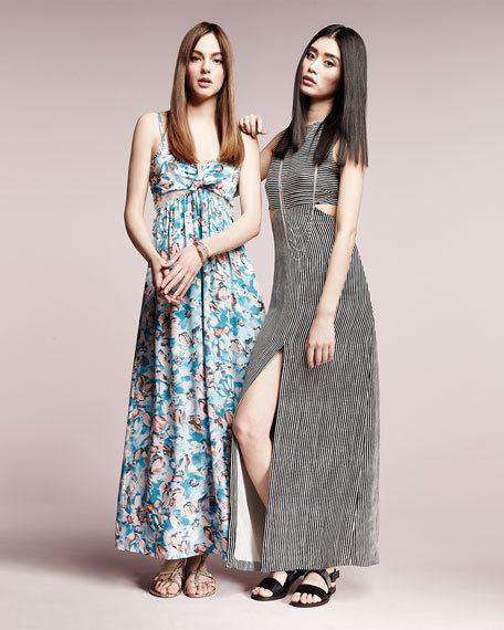 A.L.C. LORETTA CUT OUT STRIPE DRESS US 4 UK 8 - Image 4
