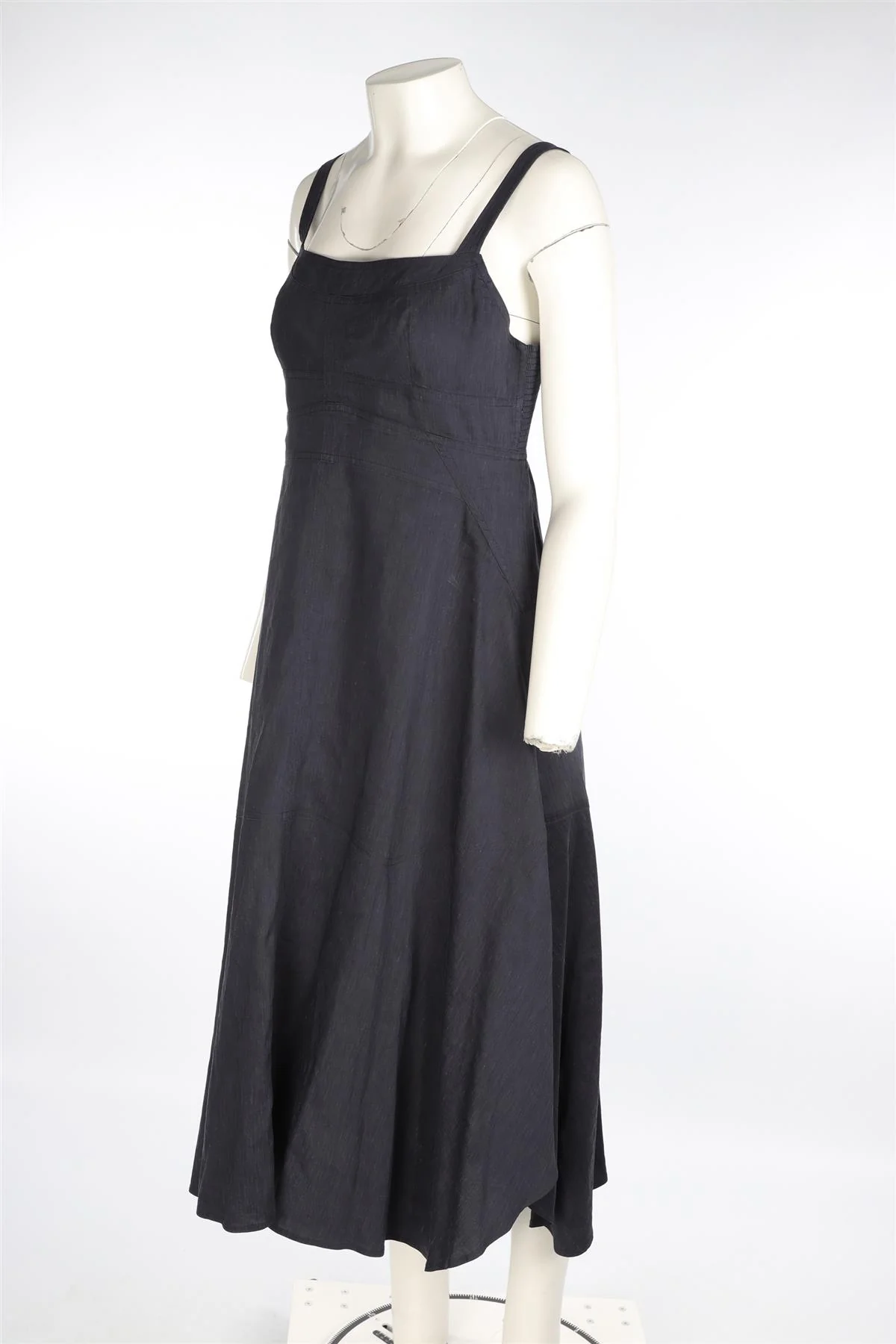 A.L.C. NAVY LINEN MAXI DRESS UK 8 - Image 3