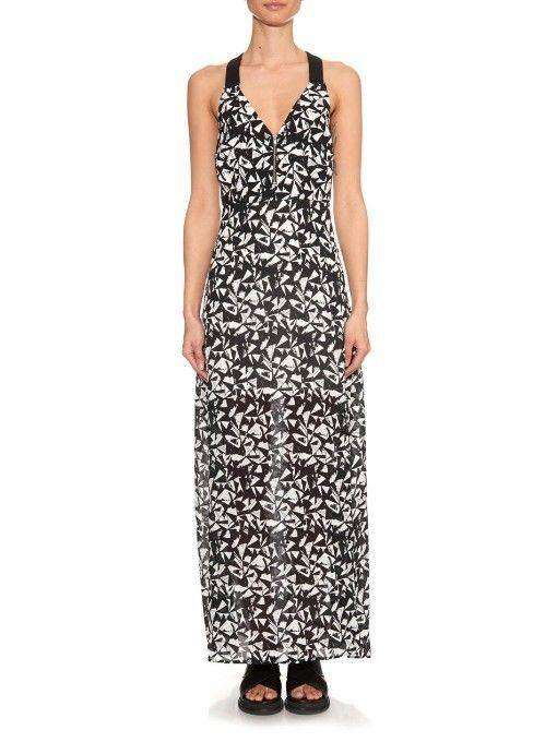A.L.C. PATTI FAN PRINT MAXI DRESS US 4 UK 8 - Image 2