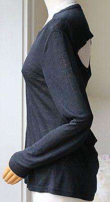 A.L.C. REEF CUTOUT LINEN LONG-SLEEVE TOP SMALL - Image 4