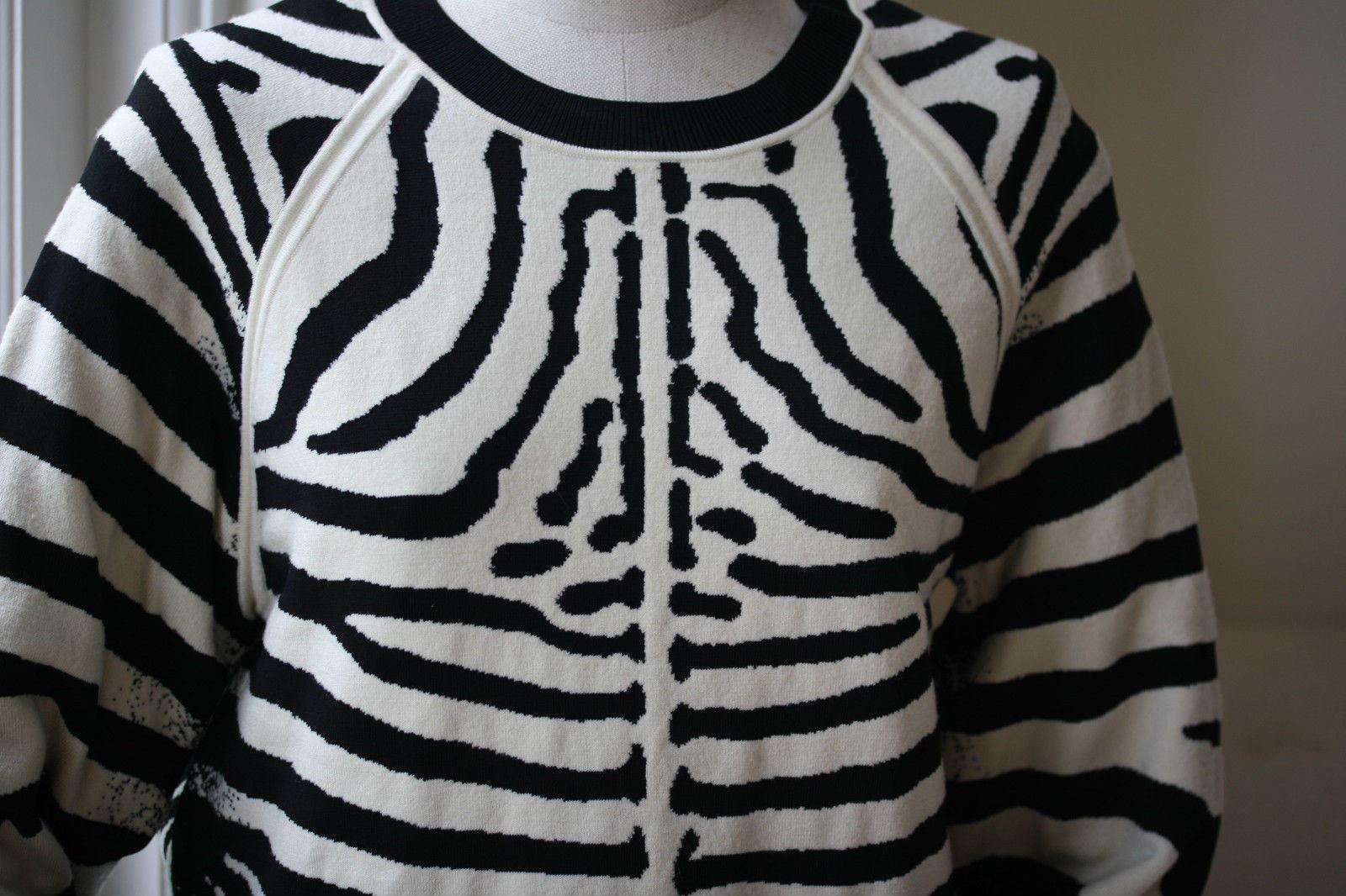 A.L.C. RIZZOU ZEBRA PRINT JUMPER SWEATER SMALL - Image 3