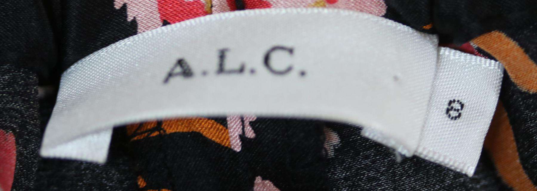 A.L.C. SETON FLORAL PRINT WIDE LEG SILK TROUSERS US 8 UK 12 - Image 5
