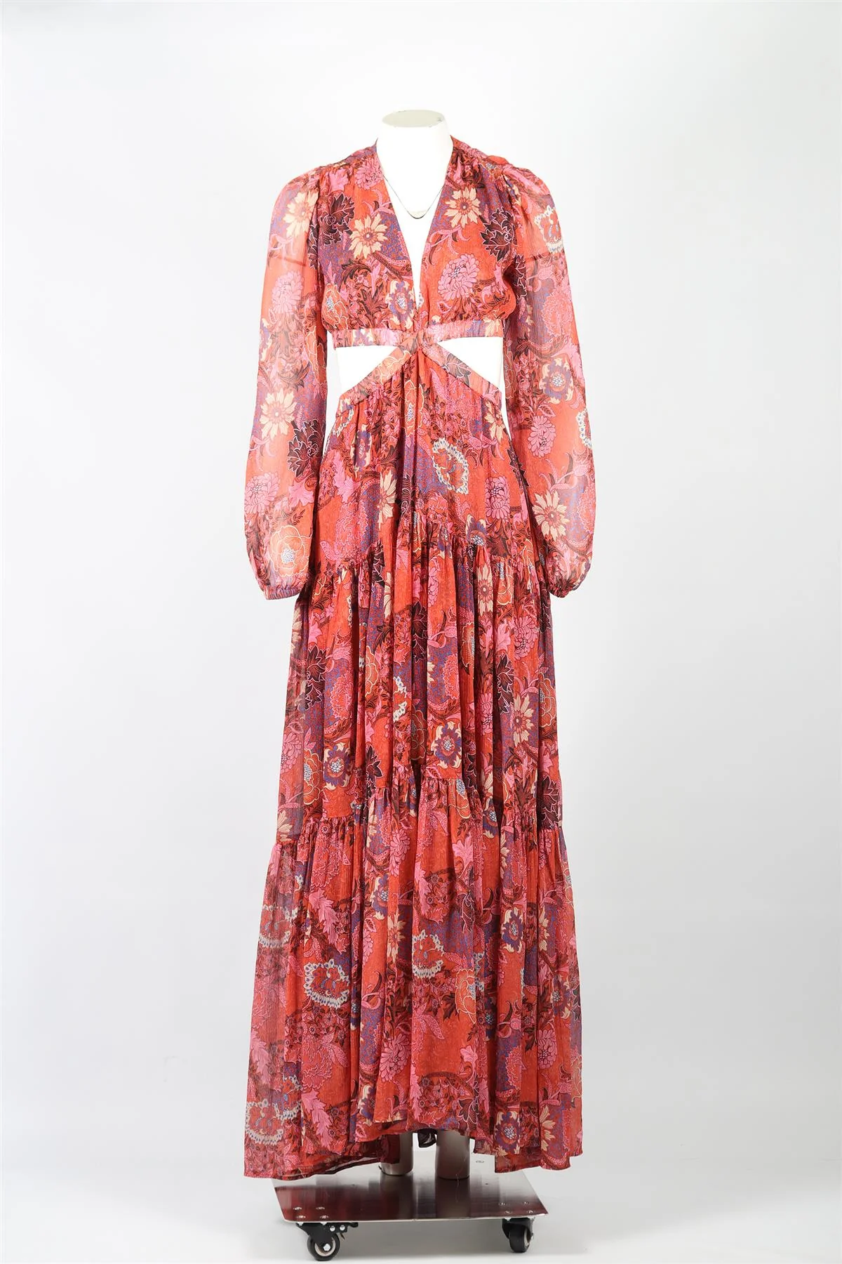 A.L.C. SILK MAXI DRESS US 4 UK 8 - Image 2
