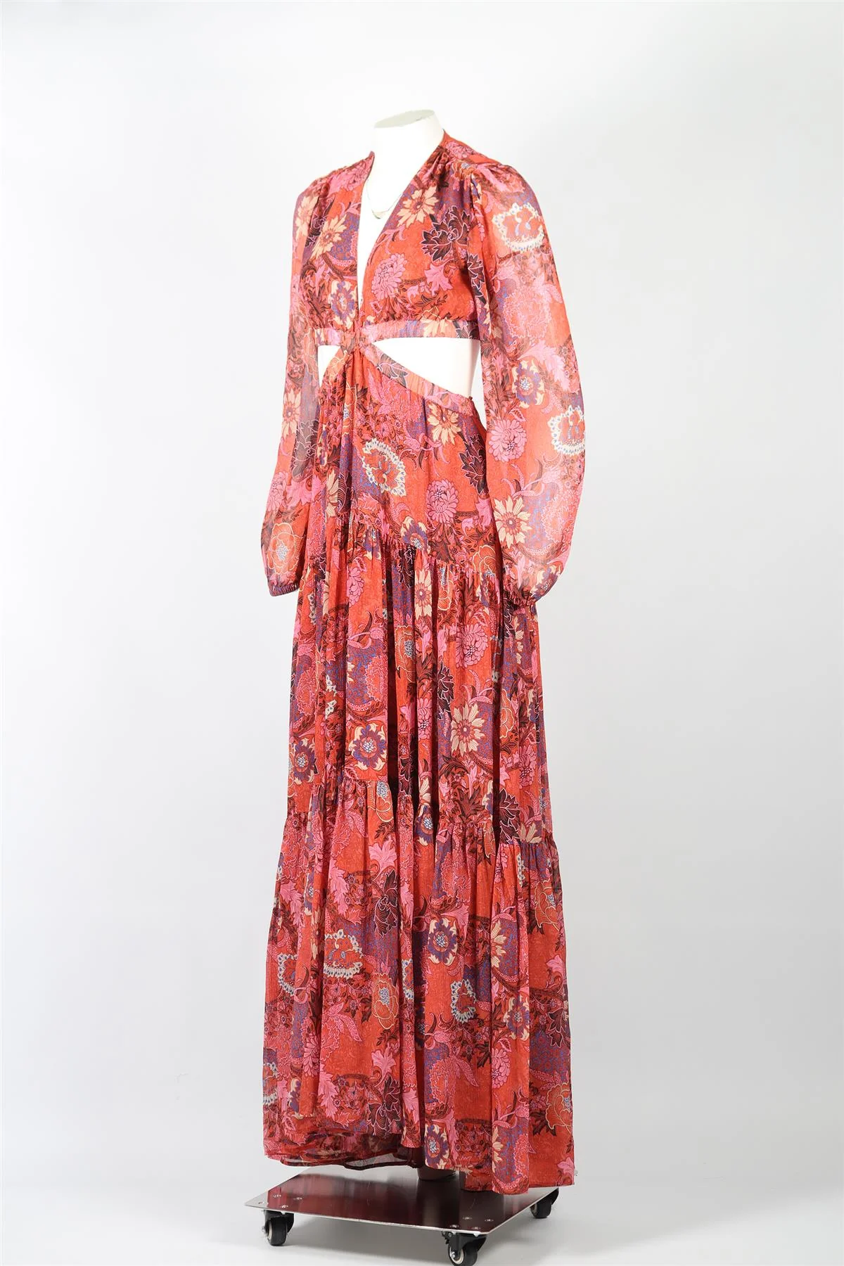 A.L.C. SILK MAXI DRESS US 4 UK 8 - Image 3